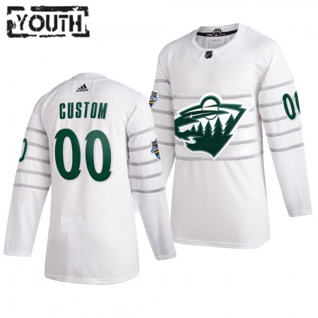 Minnesota Wild Personalizado Wit Adidas 2020 NHL All-Star Authentic Shirt - Kinderen